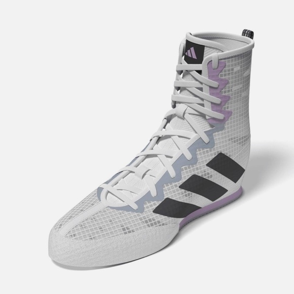 ADIDAS Box Hog 4 Boxing Boot Sneakers - White - MMA - Picture 2 of 6